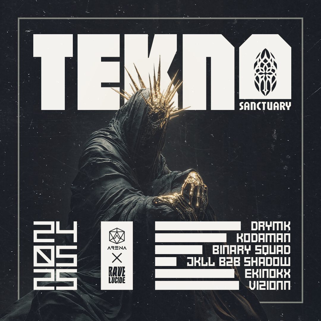 Projet TEKNO SANCTUARY#3 — design graphique par Hugo Giorgi