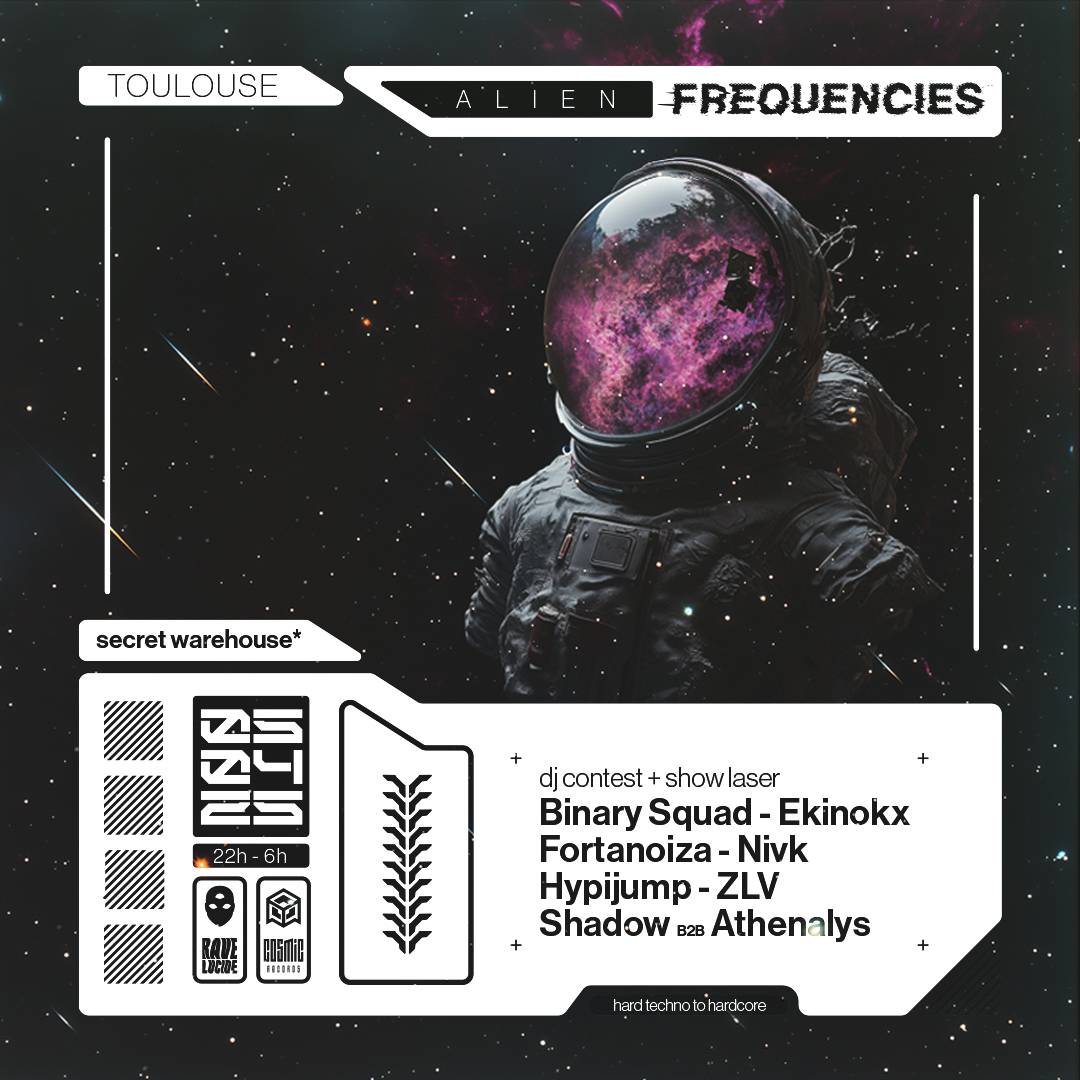 Projet Alien Frequencies — design graphique par Hugo Giorgi