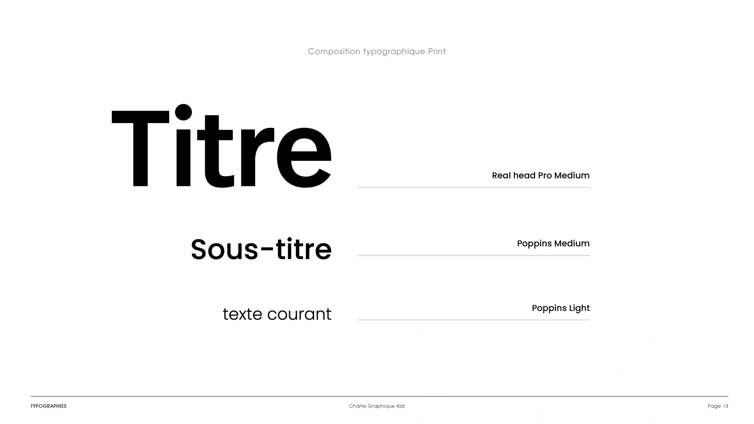 Projet KALI — design graphique par Hugo Giorgi