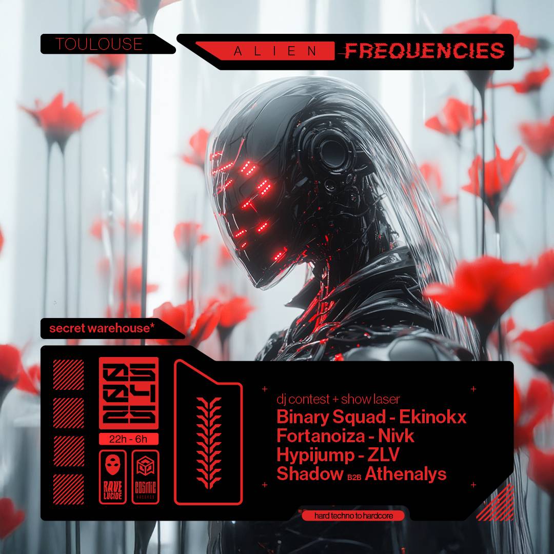 Projet Alien Frequencies — design graphique par Hugo Giorgi
