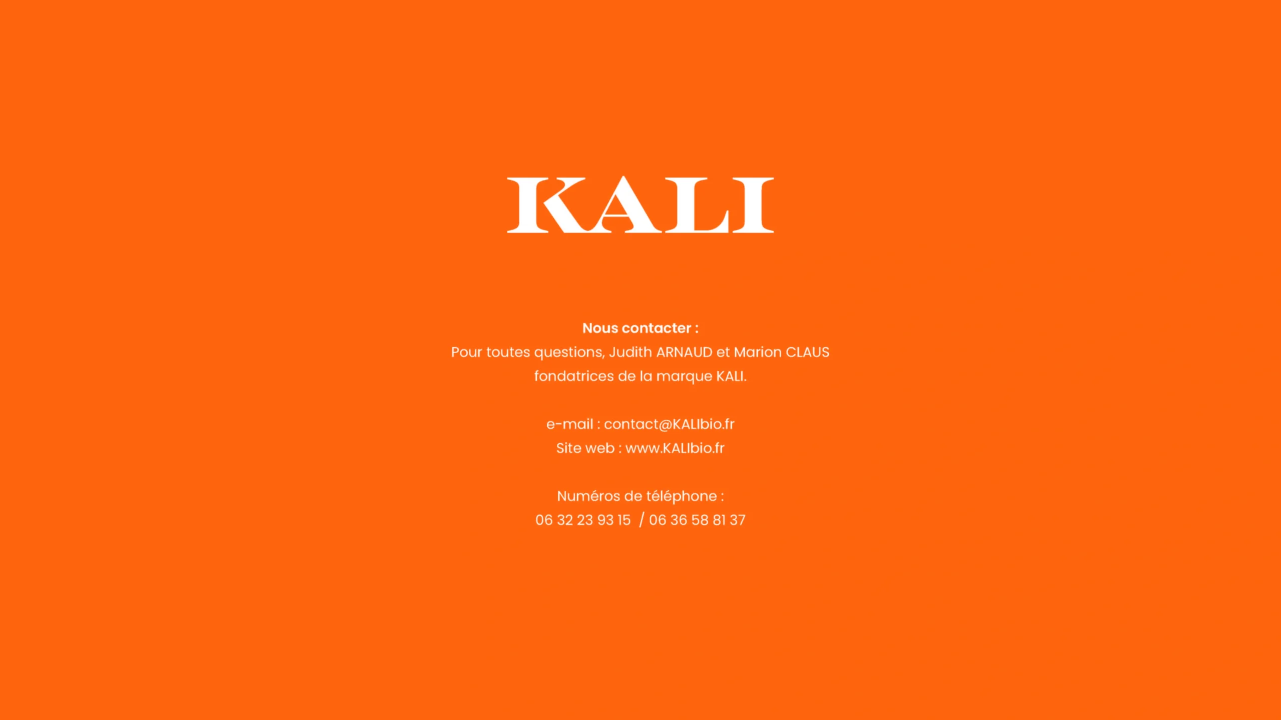 Projet KALI — design graphique par Hugo Giorgi