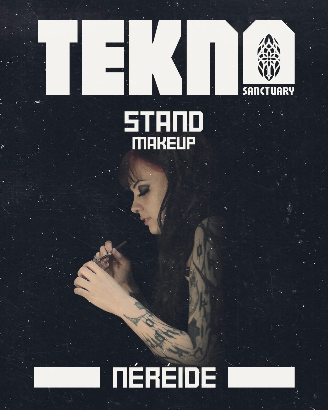 Projet TEKNO SANCTUARY#3 — design graphique par Hugo Giorgi