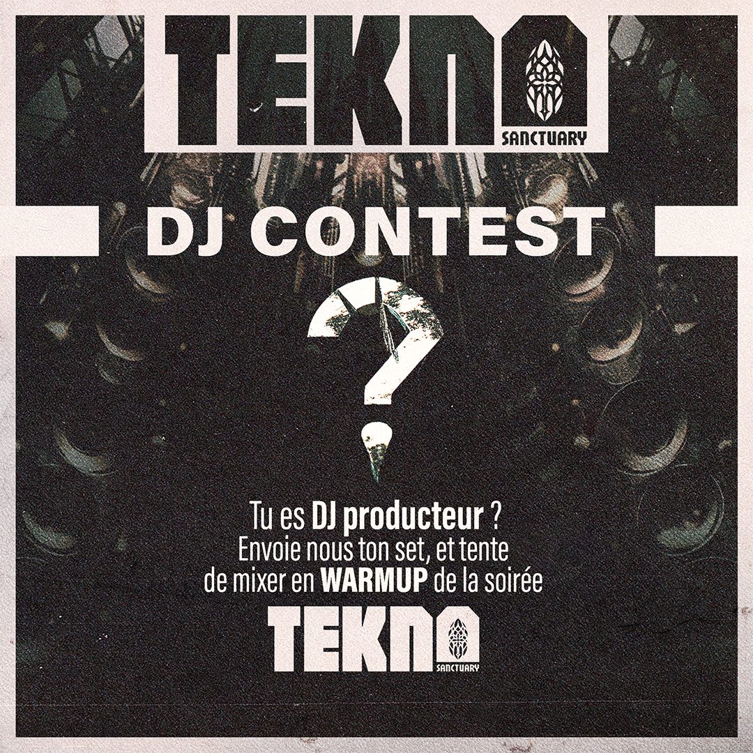 Projet TEKNO SANCTUARY#1 — design graphique par Hugo Giorgi