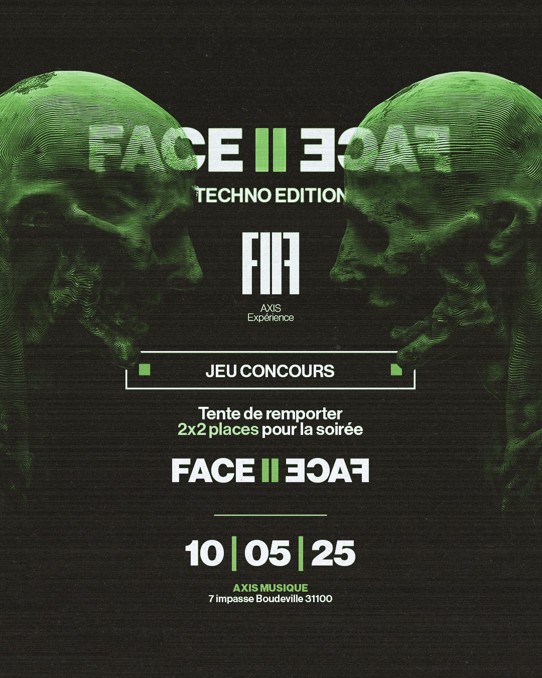 Projet FACE II FACE — design graphique par Hugo Giorgi