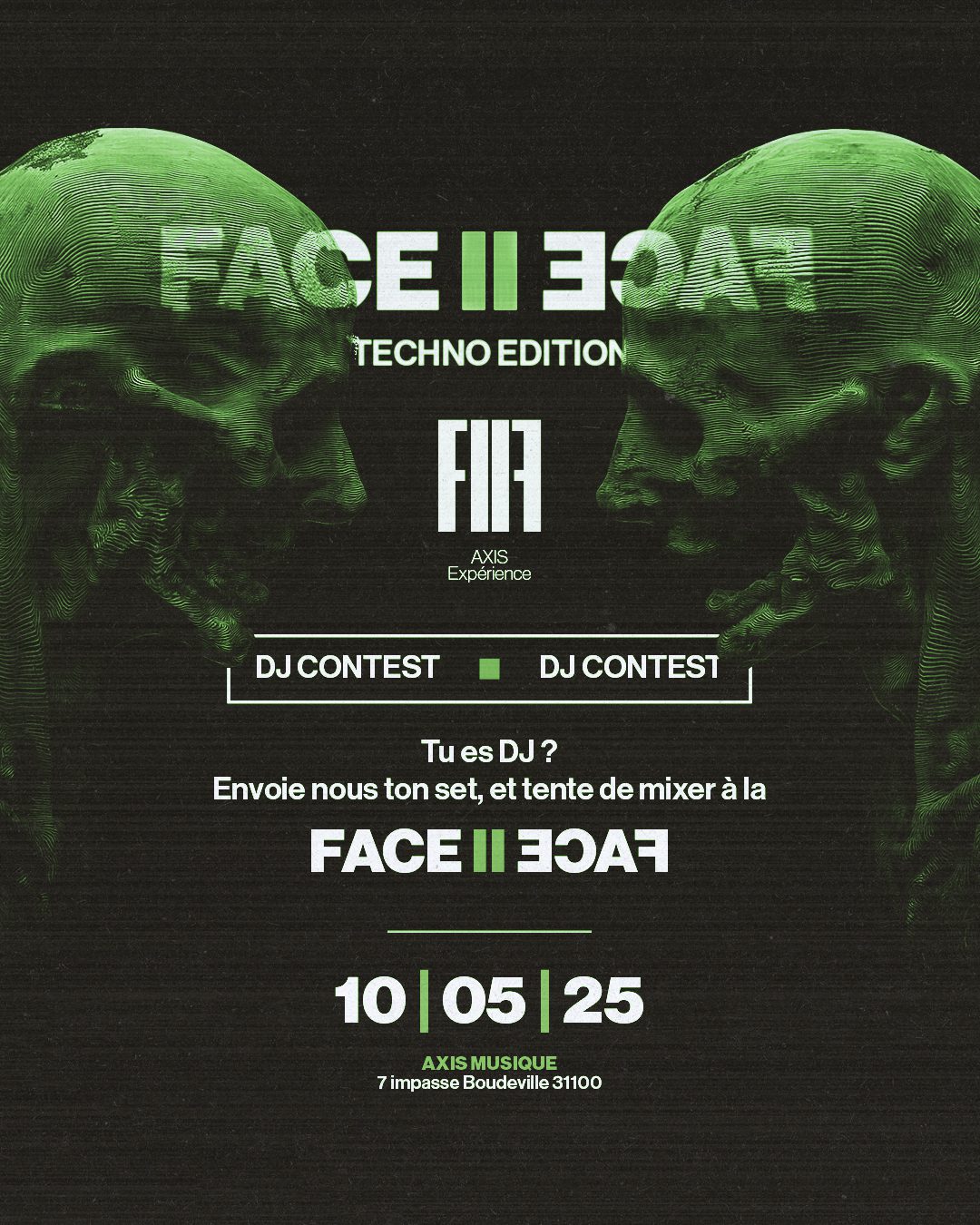 Projet FACE II FACE — design graphique par Hugo Giorgi