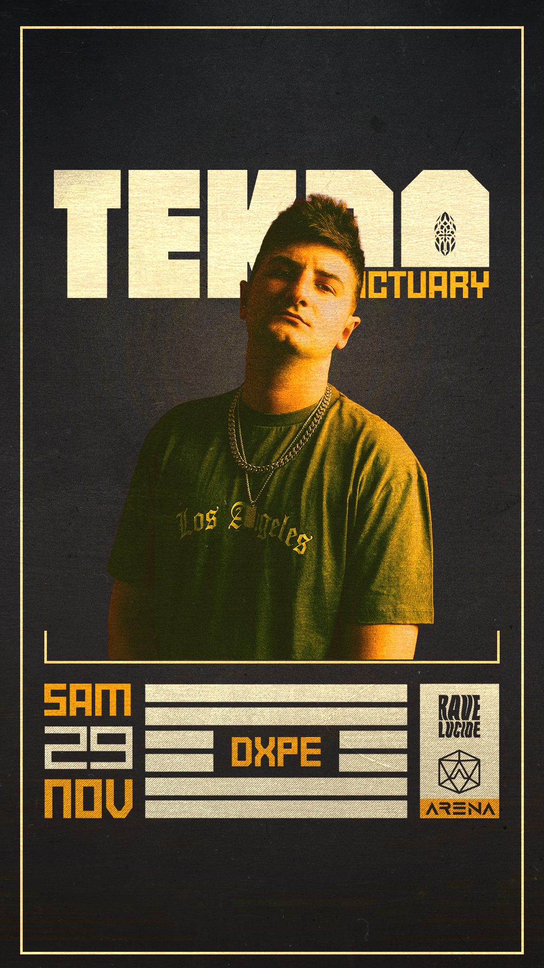 Projet TEKNO SANCTUARY#4 — design graphique par Hugo Giorgi