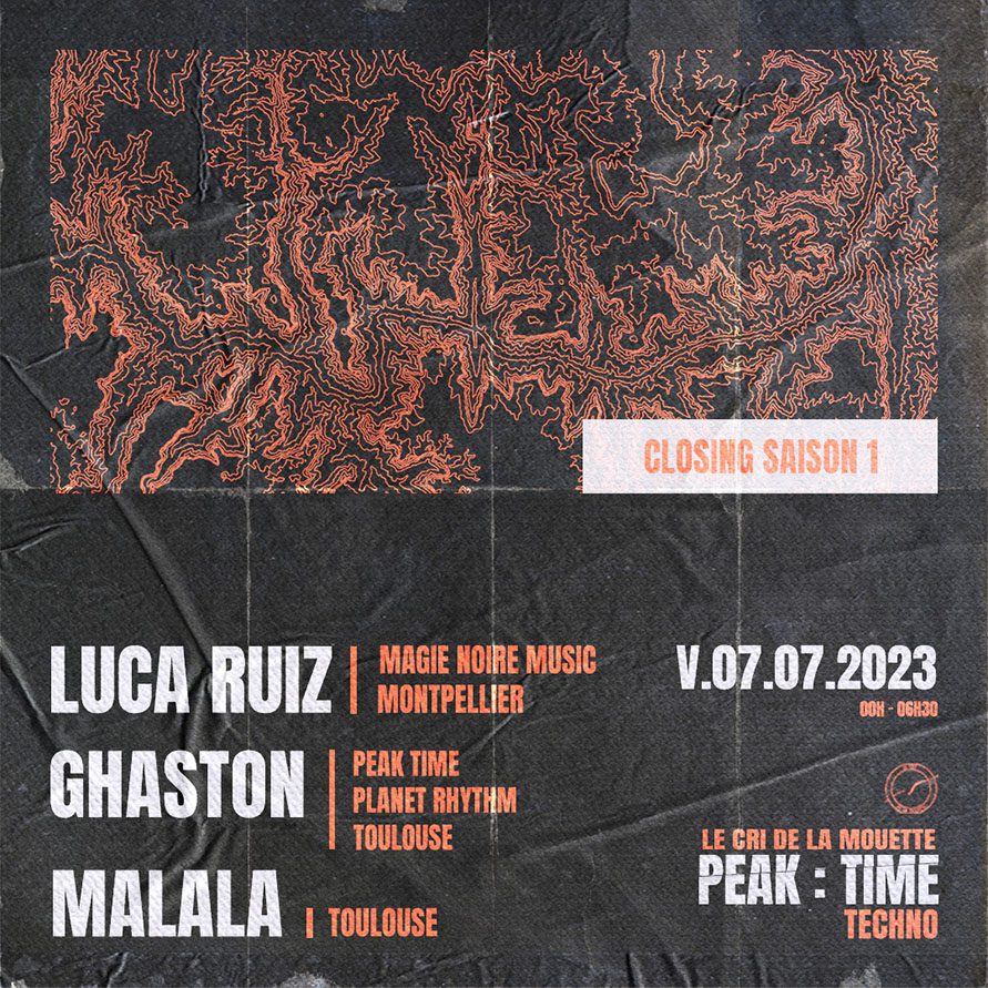 Projet PEAK : TIME — design graphique par Hugo Giorgi