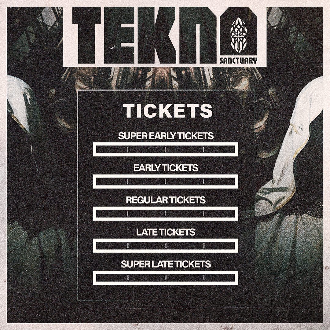 Projet TEKNO SANCTUARY#1 — design graphique par Hugo Giorgi
