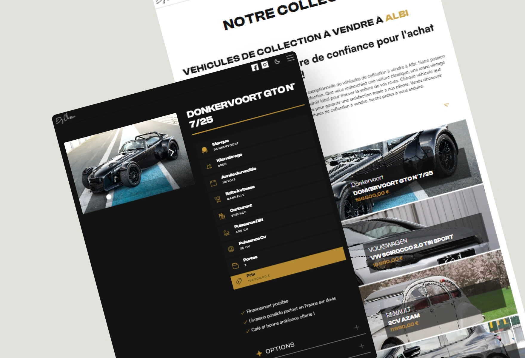 Projet DG CLASSIC — design graphique par Hugo Giorgi
