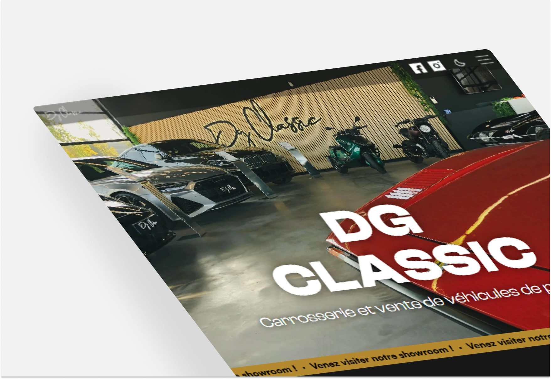 Projet DG CLASSIC — design graphique par Hugo Giorgi