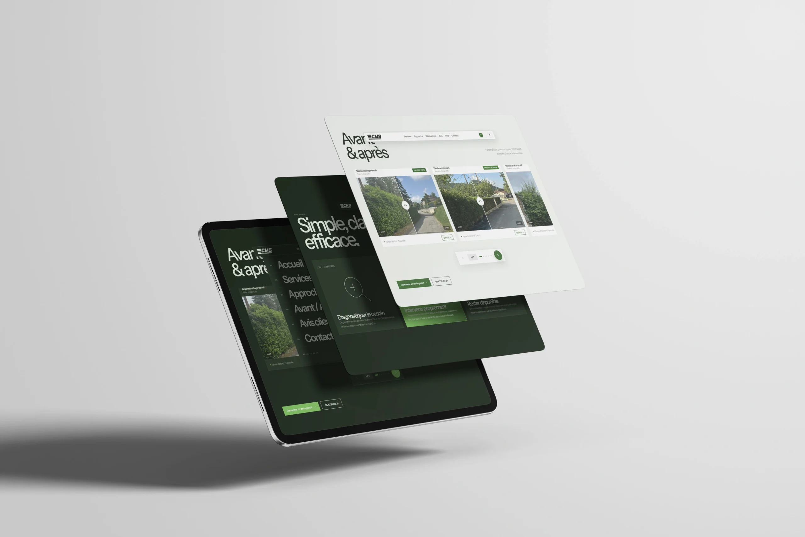 Projet CMS - MultiServices — design graphique par Hugo Giorgi