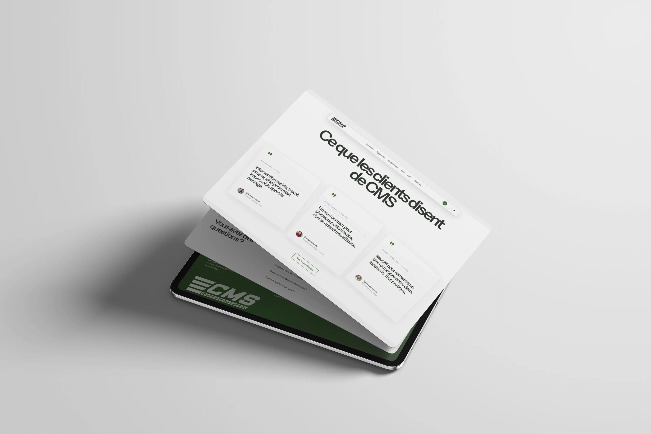 Projet CMS - MultiServices — design graphique par Hugo Giorgi