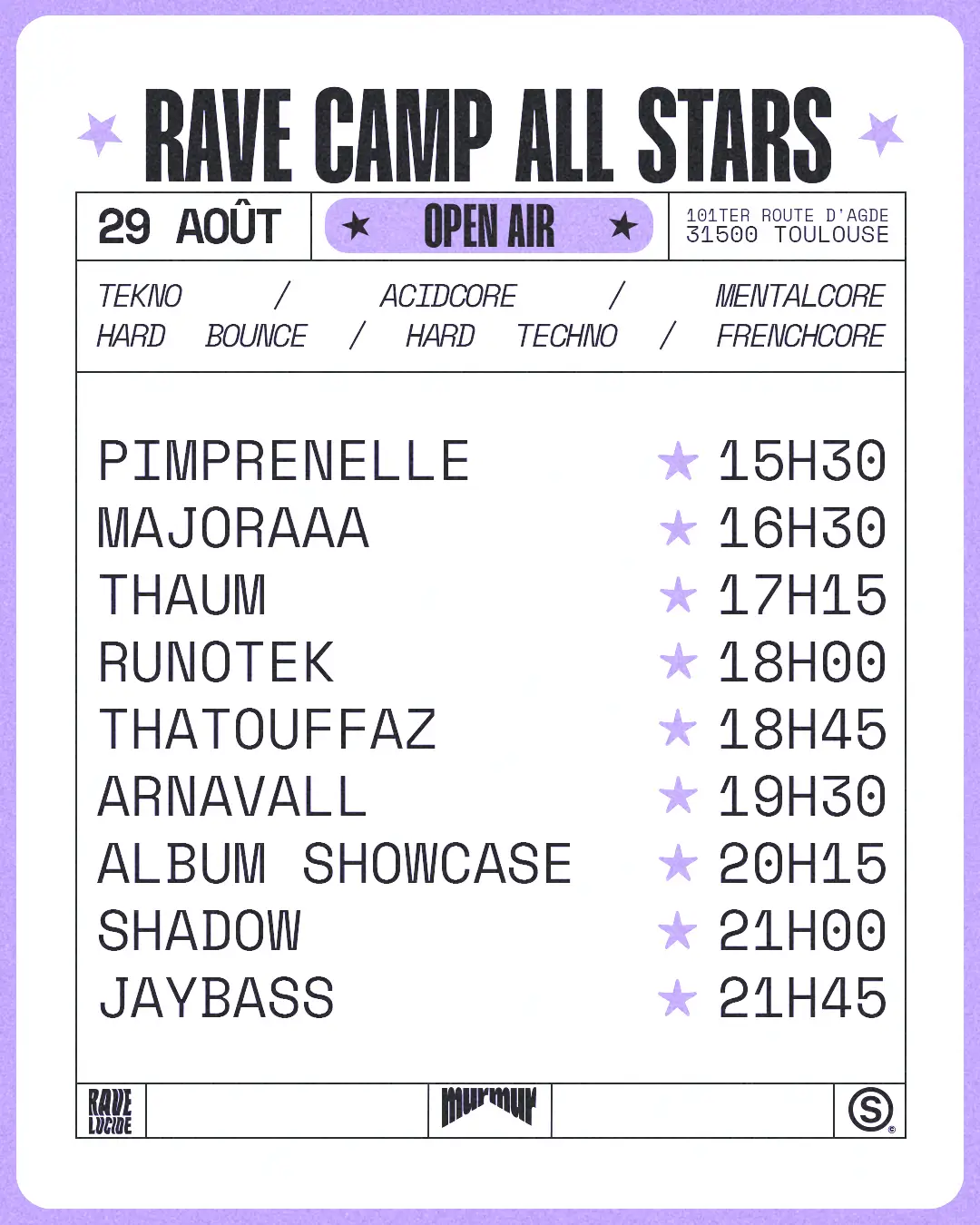 RAVE CAMP : ALL STARS